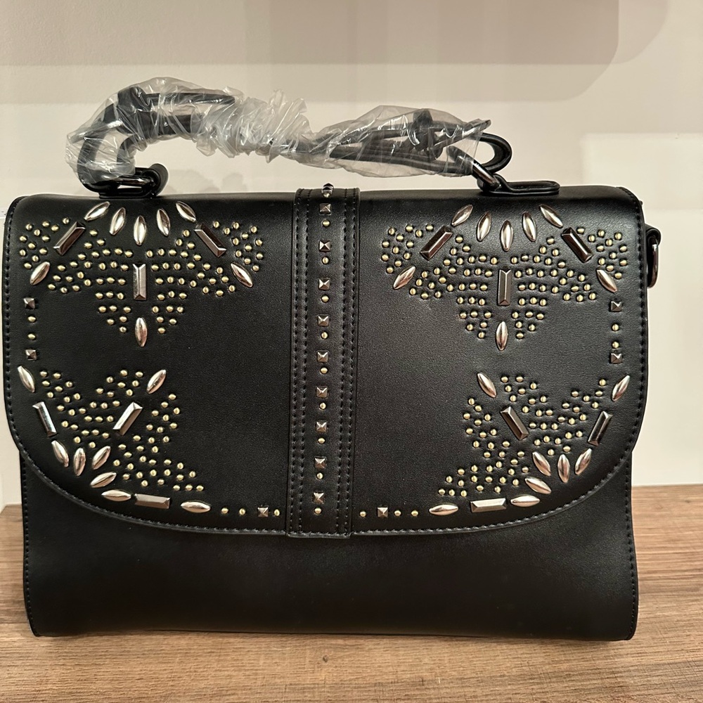 ***NOT FOR SALE***NWT Elegant Black Leather Bag